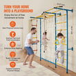 VEVOR Wall Gym for Kids 7 in 1 Steel Indoor Kids Gym for Exercise Climbing Games