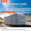 VEVOR Trailer Travel Camper Cover Αδιάβροχο κάλυμμα τροχόσπιτου 24&#039;-26&#039; Class A RV