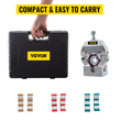 VEVOR 71550 Portable Manual Hydraulic Pipe Pipe Hose Crimping Tool and Repaire Crimper Tools Χειροκίνητα Λειτουργία A/C Hose Crimper Tool Kit Ανθεκτικό με 4 μήτρες για κλιματιστικό αυτοκινήτου