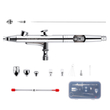 Πιστόλι VEVOR Airbrush Gun, 0,3 mm και 0,5 mm Dual Action Gravity Feed Airbrush, Airbrush Kit με 2/7/12ml χάλκινα κύπελλα και αξεσουάρ καθαρισμού, πιστόλι Air Brush για μοντέλα βαφής, κέικ, επιδόρπια, τέχνη νυχιών