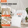 VEVOR αιώρα Swinging Chair Macramé Κρεμαστή καρέκλα με μαξιλάρι εσωτερικού &amp; εξωτερικού χώρου