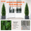 VEVOR 2 Pack 5&#039; Artificial Cedar Topiary Tree Faux Plant UV Decor In/Outdoor