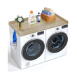 VEVOR Washer Dryer Πάγκος 54&quot; x 27&quot; Ξύλινο πλυντήριο και στεγνωτήριο Topper Oak