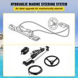 VEVOR Hydraulic Boat Steering Kit, 300HP Hydraulic Steering Kit Αντλία κράνους, Υδραυλικό εξωλέμβιο κιτ διεύθυνσης με υδραυλικό σωλήνα διεύθυνσης 14 ποδιών για σύστημα διεύθυνσης σκάφους