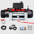 VEVOR Electric Winch Recovery 12v 13500Lb / 6125Kg,Electric Truck Winch with Handle and Wireless Remote Control,13500Lb /6125Kg Electric Truck Winch with 92 ft Stron Steel Cable