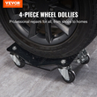 VEVOR Car Dolly Wheel Tire Dolly 4 ΤΕΜ. Heavy Duty Skate Auto Repair Dolly 6000LB