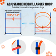 VEVOR Dog Agility Training Equipment 4 PCS Set with Hurdles Jump Ring Pause Box