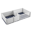 VEVOR Dog Whelping Box 93,3 x 48,4 x 18,1 ιντσών PVC διπλής ζώνης με ράγες για ούρηση