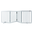 VEVOR Free Standing Dog Gate 24x80,3 ιντσών Ανεξάρτητη Πύλη Pet Πτυσσόμενη Λευκή