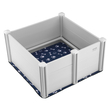 VEVOR Dog Whelping Box 38,6x38,6x18,1 σε PVC με Rails Pee Pad για σκύλους κουτάβια