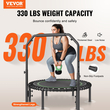 VEVOR 40&quot; Πτυσσόμενο Mini Fitness Trampoline Adults Exercise Rebounder with Handle