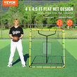 VEVOR Baseball And Softball Rebounder Net 4x4,5 Ft PitchBack Ρυθμιζόμενες γωνίες