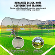 VEVOR Baseball Batting Cage, Softball και Baseball Batting Cage Net and Frame, Practice Portable Cage Net with Carry Bag, Heavy Duty Enclosed Pitching Cage, for Backyard Batting Hitting Training, 40FT