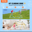 VEVOR Climbing Dome, 6FT Geometric Dome Climber Play Center για παιδιά 3 έως 9 ετών, Jungle Gym που υποστηρίζει 600LBS και Easy Assembly, με λαβή αναρρίχησης, εξοπλισμό παιχνιδιού εξωτερικού χώρου και εσωτερικού χώρου για παιδιά