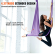 VEVOR Aerial Yoga Hammock &amp; Swing, 4,4 Yards, Yoga Starter Kit με 100gsm Nylon Fabric, Full Rigging Hardware και Easy Set-up Guide, Antigravity Flying for All Levels Fitness Bodybuilding, Purple