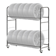 VEVOR Rolling Tire Storage Rack 2-Shelf Tire Holder μέχρι 12 Standard ελαστικά