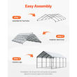 VEVOR 12&#039; x 20&#039; Metal Carport Heavy Duty Υπαίθριο Καταφύγιο Αυτοκινήτων Γκαράζ για Σκάφη