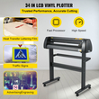 VEVOR Vinyl Cutter Plotter Machine 34&quot; Signmaster Software Sign Making Machine 870mm Paper Feed Vinyl Cutter Plotter with Stand (34&quot; 870mm)