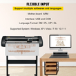 VEVOR Vinyl Cutter Machine, 28-inch Cutting Plotter, Adjustable Speed ​​and Force, DIY Cutting Machine Kit for Signs Πανό Αυτοκόλλητα με βάση δαπέδου Εργαλεία λογισμικού SignMaster για Windows