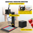 VEVOR Mini Laser Engraver Φορητή μηχανή χάραξης λέιζερ με βάση αυτόματης εστίασης