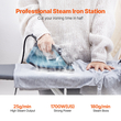 VEVOR Steam Iron 1600W Σίδερο για ρούχα Auto Shut-Off Αυτοκαθαριζόμενο για Σιδέρωμα