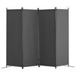 VEVOR Room Divider 4-Panel Πτυσσόμενη οθόνη Privacy Fabric Partition Office Γκρι