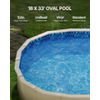 VEVOR Oval Liner Pool Liner 18x33ft Unibead Style Pool Liner 52in Ύψος τοίχου