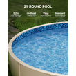 VEVOR Round Pool Liner 21ft Unibead Style Pool Liner 52in Ύψος τοίχου