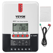 VEVOR 20A MPPT Solar Charge Controller, 12V / 24V Auto DC Input, Solar Panel Regulator Regulator with LCD Display Temperature Cable, for Sealed (AGM), Gel, Flooded and Lithium Battery Charging