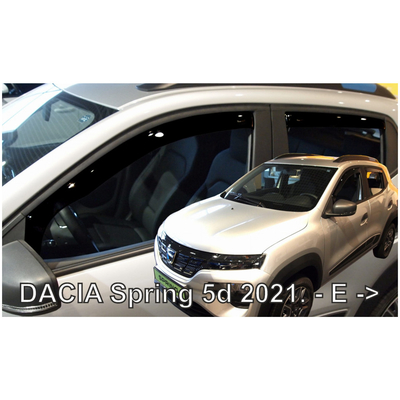 DACIA SPRING ELECTRIC 5D 2021+  ΣΕΤ ΑΝΕΜΟΘΡΑΥΣΤΕΣ ΑΥΤΟΚΙΝΗΤΟΥ ΑΠΟ ΕΥΚΑΜΠΤΟ ΦΙΜΕ ΠΛΑΣΤΙΚΟ HEKO - 4 ΤΕΜ.