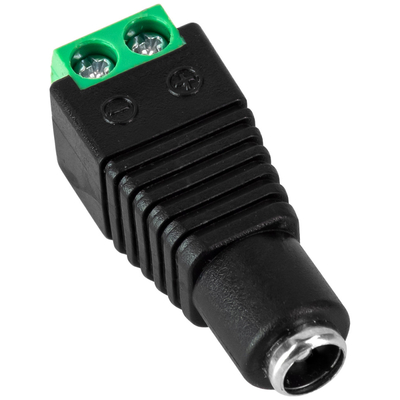 GloboStar® 70703 Βύσμα Τροφοδοσίας DC Θηλυκό - Female Jack Connector σε Κλέμα 5.5 x 2.1mm