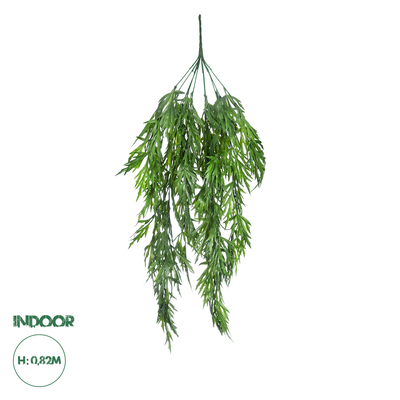 GloboStar® Artificial Garden  CARAWAY HANGING BRANCH 20617 Τεχνητό Κρεμαστό Διακοσμητικό Κρεμαστό κλαδί Κυμινο  Y82cm Σετ 2 τεμαχίων