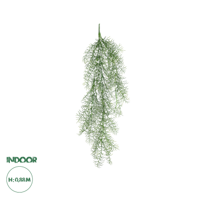 GloboStar® Artificial Garden HANGING FOENICULUM 20849 Τεχνητό Διακοσμητικό Κρεμαστό Φυτό Φοινίκουλο Μ30 x Π12 x Υ88cm