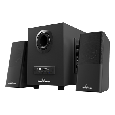 POWERTECH ηχεία Premium sound PT-846, 16W, USB/SD/FM/BT, remote, μαύρα