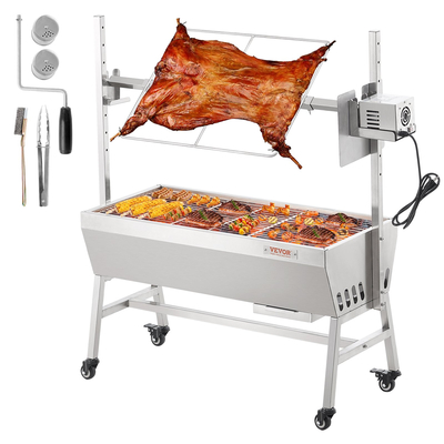 VEVOR Roaster Spit Rotisserie BBQ Grill Pig Lamb Chicken Roaster 42W 135 lbs