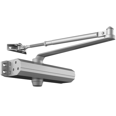 VEVOR Door Closer, Automatic Door Closer Εμπορική ή Οικιακή Χρήση για Βάρη Πόρτας 150 kg, Ρυθμιζόμενο Μέγεθος Hydraulic Buffer Door Closers Heavy Duty Χυτό σώμα από αλουμίνιο, Εύκολη εγκατάσταση, Ασημί