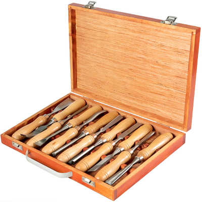 VEVOR Wood Chisel Sets 12 τμχ Σμίλες τόρνου 3-3/4 ιντσών /95mm Σμίλες ξυλουργικής 9 ιντσών Εργαλεία τόρνου ξύλου Σμίλες ξύλου Εργαλεία τόρνου για ξυλογλυπτική ρίζα σκάλισμα επίπλων Τόρνοι σκάλισμα επίπλων