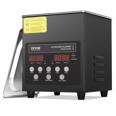 VEVOR Ultrasonic Cleaner 2L Μηχάνημα καθαρισμού με Timer Heater &amp; Basket 60W