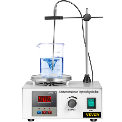 VEVOR 85-2 Magnetic Stirrer with Heating Plate 1000ml Hotplate Laboratory Magnetic Stirrer 300W Ψηφιακή οθόνη