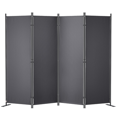 VEVOR Room Divider 4-Panel Πτυσσόμενη οθόνη απορρήτου 88,2&quot;x11,8&quot;x67,3&quot; Σκούρο γκρι