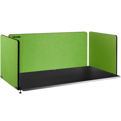 VEVOR Desk Divider 60&#039;&#039; Desk Privacy Panel, 3 panels Privacy Acoustic panel, Sound Absorbing Acoustic Privacy panel, Μειώστε το θόρυβο και τις οπτικές περισπασμούς, Ελαφρύ πράσινο διαχωριστικό με σφιγκτήρα