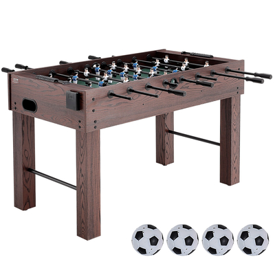 VEVOR Foosball Τραπέζι, 55 ιντσών Standard Size Τραπέζι Foosball, Εσωτερικό τραπέζι πλήρους μεγέθους για το σπίτι, την οικογένεια και την αίθουσα παιχνιδιών, ποδόσφαιρο με τραπέζι για ποδόσφαιρο, περιλαμβάνει 4 μπάλες και 2 ποτηροθήκες