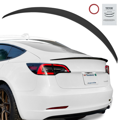 VEVOR GT Wing Spoiler Car, Spoiler 48,2 ιντσών, Συμβατό με Tesla Model 3, Υλικό ABS υψηλής αντοχής, Βαφή ψησίματος, Πτέρυγα πίσω αεροτομής αυτοκινήτου, Αγωνιστικά σπόιλερ για αυτοκίνητα, Μαύρο ματ