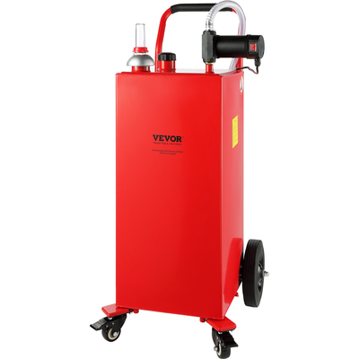 VEVOR 30 Gallon Fuel Caddy Φορητό δοχείο αποθήκευσης 23,5 L/min με αντλία 180 W