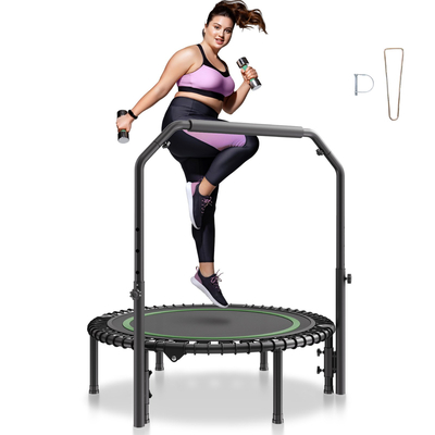 VEVOR 40&quot; Πτυσσόμενο Mini Fitness Trampoline Adults Exercise Rebounder with Handle