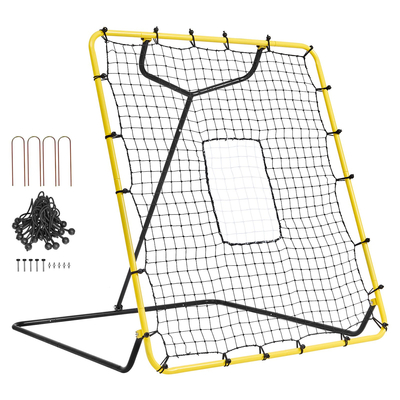 VEVOR Baseball And Softball Rebounder Net 4x4,5 Ft PitchBack Ρυθμιζόμενες γωνίες