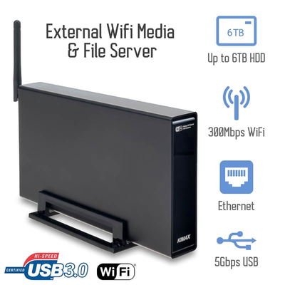 NAS Wifi Media & File Server