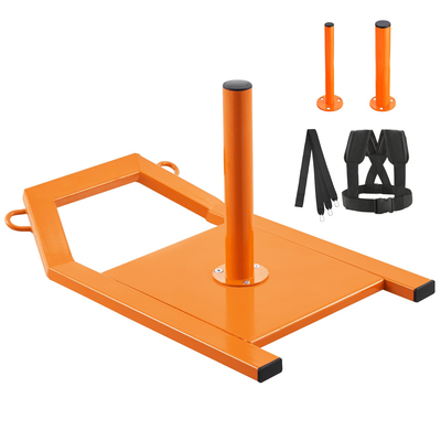 VEVOR Weight Power Pull Sled Fitness Strength Speed ​​Training Sled Steel Orange