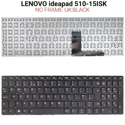 Πληκτρολόγιο lenovo Ideapad 510-15ISK No Frame UK