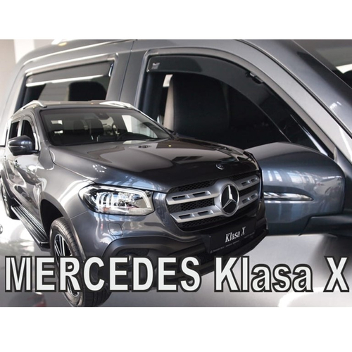 MERCEDES X-KLAS W470 4D 2017+ ΣΕΤ ΑΝΕΜΟΘΡΑΥΣΤΕΣ ΑΥΤΟΚΙΝΗΤΟΥ ΑΠΟ ΕΥΚΑΜΠΤΟ ΦΙΜΕ ΠΛΑΣΤΙΚΟ HEKO - 4 ΤΕΜ.